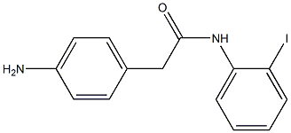 2-(4-aminophenyl)-N-(2-iodophenyl)acetamide 구조식 이미지