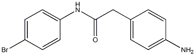 2-(4-aminophenyl)-N-(4-bromophenyl)acetamide 구조식 이미지