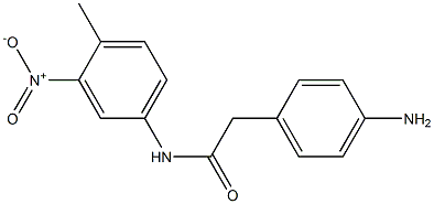 2-(4-aminophenyl)-N-(4-methyl-3-nitrophenyl)acetamide 구조식 이미지