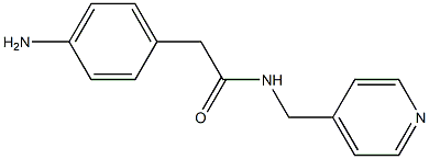 2-(4-aminophenyl)-N-(pyridin-4-ylmethyl)acetamide 구조식 이미지
