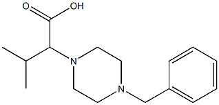 2-(4-benzylpiperazin-1-yl)-3-methylbutanoic acid Structure