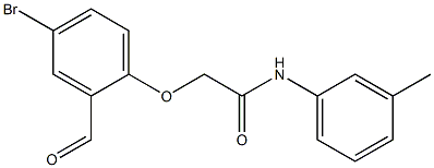 2-(4-bromo-2-formylphenoxy)-N-(3-methylphenyl)acetamide Structure