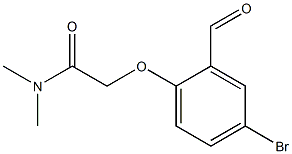 2-(4-bromo-2-formylphenoxy)-N,N-dimethylacetamide 구조식 이미지