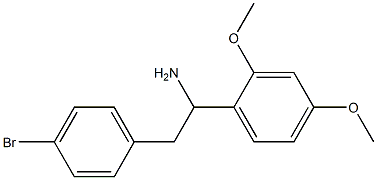 2-(4-bromophenyl)-1-(2,4-dimethoxyphenyl)ethan-1-amine Structure