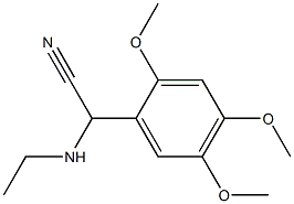 2-(ethylamino)-2-(2,4,5-trimethoxyphenyl)acetonitrile Structure
