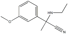 2-(ethylamino)-2-(3-methoxyphenyl)propanenitrile 구조식 이미지