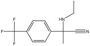 2-(ethylamino)-2-[4-(trifluoromethyl)phenyl]propanenitrile 구조식 이미지