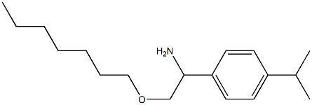 2-(heptyloxy)-1-[4-(propan-2-yl)phenyl]ethan-1-amine 구조식 이미지