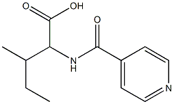 2-(isonicotinoylamino)-3-methylpentanoic acid Structure