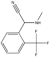 2-(methylamino)-2-[2-(trifluoromethyl)phenyl]acetonitrile 구조식 이미지