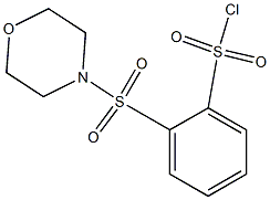 2-(morpholine-4-sulfonyl)benzene-1-sulfonyl chloride 구조식 이미지