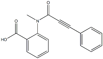 2-(N-methyl-3-phenylprop-2-ynamido)benzoic acid 구조식 이미지