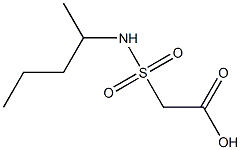 2-(pentan-2-ylsulfamoyl)acetic acid Structure
