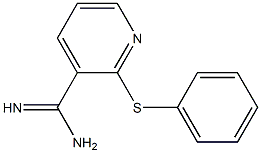 2-(phenylsulfanyl)pyridine-3-carboximidamide Structure