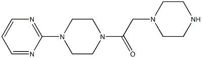 2-(piperazin-1-yl)-1-[4-(pyrimidin-2-yl)piperazin-1-yl]ethan-1-one Structure