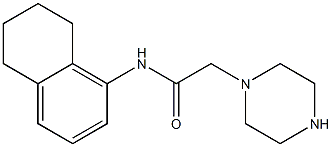 2-(piperazin-1-yl)-N-(5,6,7,8-tetrahydronaphthalen-1-yl)acetamide Structure