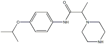 2-(piperazin-1-yl)-N-[4-(propan-2-yloxy)phenyl]propanamide 구조식 이미지
