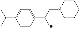 2-(piperidin-1-yl)-1-[4-(propan-2-yl)phenyl]ethan-1-amine 구조식 이미지