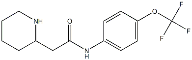 2-(piperidin-2-yl)-N-[4-(trifluoromethoxy)phenyl]acetamide Structure