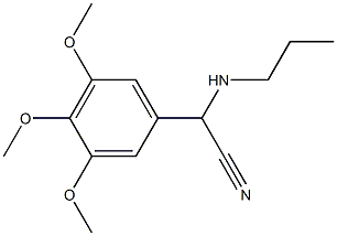 2-(propylamino)-2-(3,4,5-trimethoxyphenyl)acetonitrile Structure