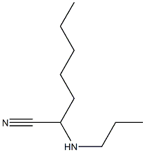 2-(propylamino)heptanenitrile Structure