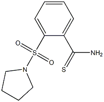 2-(pyrrolidin-1-ylsulfonyl)benzenecarbothioamide 구조식 이미지