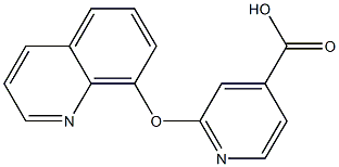 2-(quinolin-8-yloxy)pyridine-4-carboxylic acid 구조식 이미지