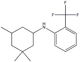 2-(trifluoromethyl)-N-(3,3,5-trimethylcyclohexyl)aniline 구조식 이미지