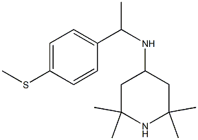 2,2,6,6-tetramethyl-N-{1-[4-(methylsulfanyl)phenyl]ethyl}piperidin-4-amine 구조식 이미지