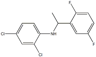 2,4-dichloro-N-[1-(2,5-difluorophenyl)ethyl]aniline 구조식 이미지
