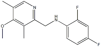 2,4-difluoro-N-[(4-methoxy-3,5-dimethylpyridin-2-yl)methyl]aniline Structure