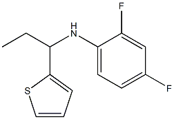 2,4-difluoro-N-[1-(thiophen-2-yl)propyl]aniline 구조식 이미지