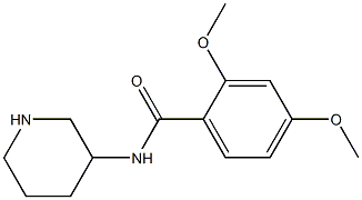 2,4-dimethoxy-N-(piperidin-3-yl)benzamide 구조식 이미지