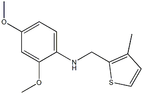 2,4-dimethoxy-N-[(3-methylthiophen-2-yl)methyl]aniline Structure