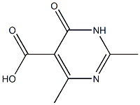 2,4-dimethyl-6-oxo-1,6-dihydropyrimidine-5-carboxylic acid 구조식 이미지