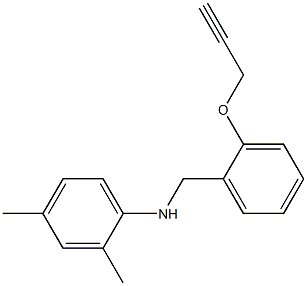 2,4-dimethyl-N-{[2-(prop-2-yn-1-yloxy)phenyl]methyl}aniline 구조식 이미지