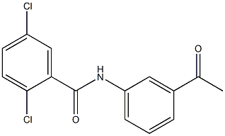 2,5-dichloro-N-(3-acetylphenyl)benzamide 구조식 이미지