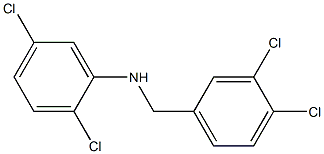 2,5-dichloro-N-[(3,4-dichlorophenyl)methyl]aniline Structure