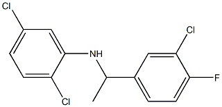 2,5-dichloro-N-[1-(3-chloro-4-fluorophenyl)ethyl]aniline 구조식 이미지