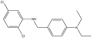 2,5-dichloro-N-{[4-(diethylamino)phenyl]methyl}aniline 구조식 이미지