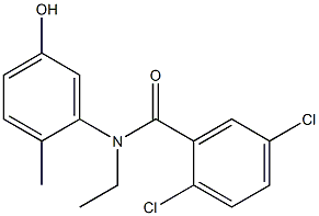 2,5-dichloro-N-ethyl-N-(5-hydroxy-2-methylphenyl)benzamide Structure