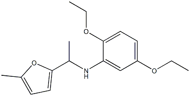 2,5-diethoxy-N-[1-(5-methylfuran-2-yl)ethyl]aniline 구조식 이미지