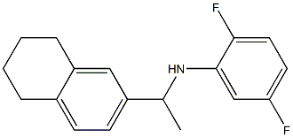 2,5-difluoro-N-[1-(5,6,7,8-tetrahydronaphthalen-2-yl)ethyl]aniline Structure