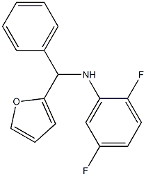 2,5-difluoro-N-[furan-2-yl(phenyl)methyl]aniline 구조식 이미지