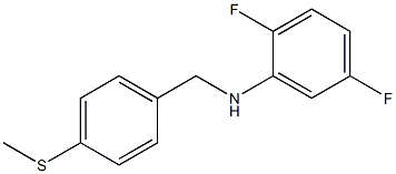 2,5-difluoro-N-{[4-(methylsulfanyl)phenyl]methyl}aniline 구조식 이미지