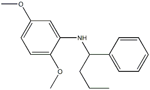 2,5-dimethoxy-N-(1-phenylbutyl)aniline Structure