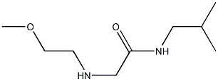 2-[(2-methoxyethyl)amino]-N-(2-methylpropyl)acetamide Structure