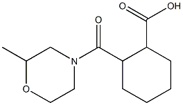 2-[(2-methylmorpholin-4-yl)carbonyl]cyclohexanecarboxylic acid 구조식 이미지