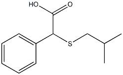 2-[(2-methylpropyl)sulfanyl]-2-phenylacetic acid 구조식 이미지