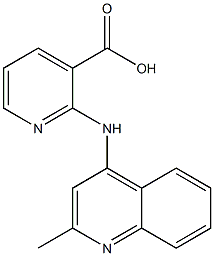 2-[(2-methylquinolin-4-yl)amino]pyridine-3-carboxylic acid 구조식 이미지